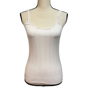 Ralph Lauren Black Label White Lace Tank Top